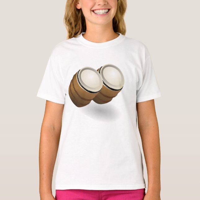 T-shirt filles Bongos double (Devant)