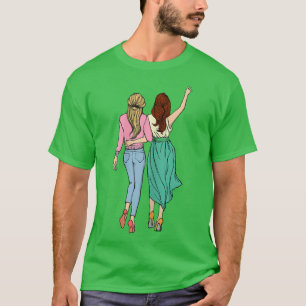 T-shirt Filles branchées Bff Meilleure amie Amis Friendshi