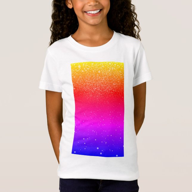 T-shirt filles brillantes (Devant)