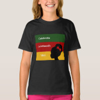 T-shirt Filles Célébrez Juneteenth 1865