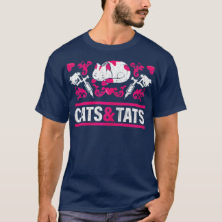 T-shirt Filles Chats et Tats Drôle Tatouage Tatouage Enk T