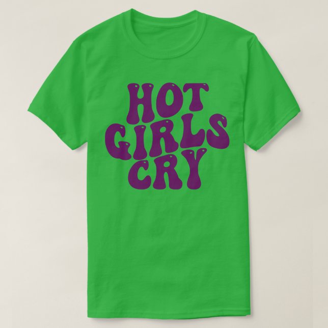 T-shirt filles chaudes pleurer 1 (Design devant)