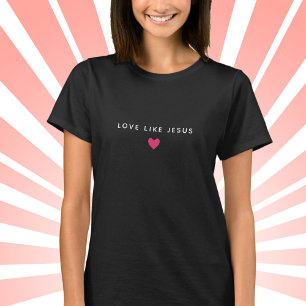 T-Shirt Filles Cœur Amour Foi Chrétienne