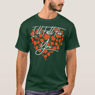T-shirt Filles Coeur automne Feuilles automne saison autom