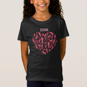 T-Shirt Filles Coeur de football - Joueuses