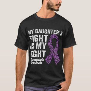 T-shirt Filles combat est mon combat violet fibromyalgie A