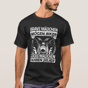 T-shirt Filles cool équitation Moto - Motorcycliste