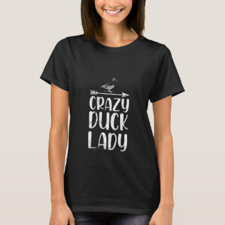 T-shirt Filles Crazy Canard Lady T Chemise Funny Canard Fa