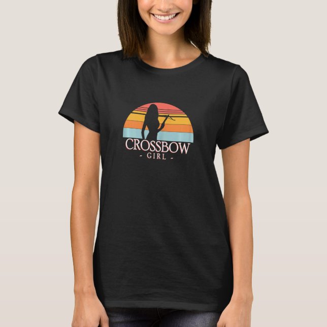 T-shirt Filles Crossbow Girl Crossbowman Bolt Bowstring (Devant)