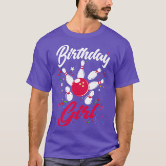 T-shirt Filles d'anniversaire Bowling
