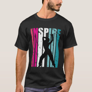 T-shirt Filles Danse Inspirer Entraîneur Danseurs Rétro