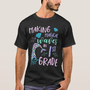 T-shirt Filles de 1re année Mère Noël Mignonne Premier Jou