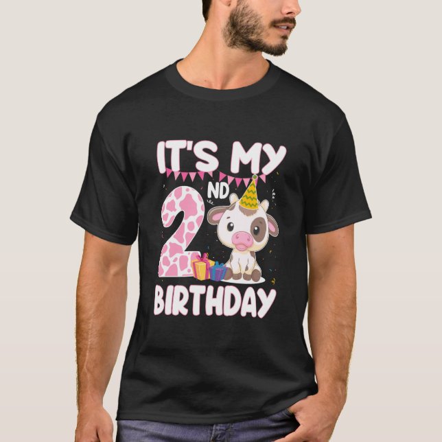 T-shirt Filles de 2 ans C'est mon 2ème anniversaire Thème  (Devant)