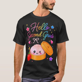 T-shirt Filles de 2e année Premier jour de deuxième année