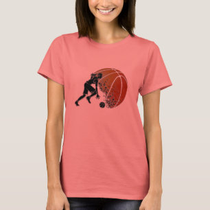 T-shirt filles de basket-ball