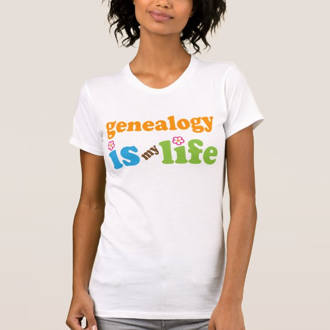 T-shirt Filles de cadeau de généalogiste (Devant)