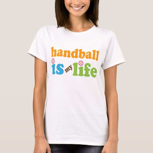 T-shirt Filles de cadeau de joueur de handball (Devant)