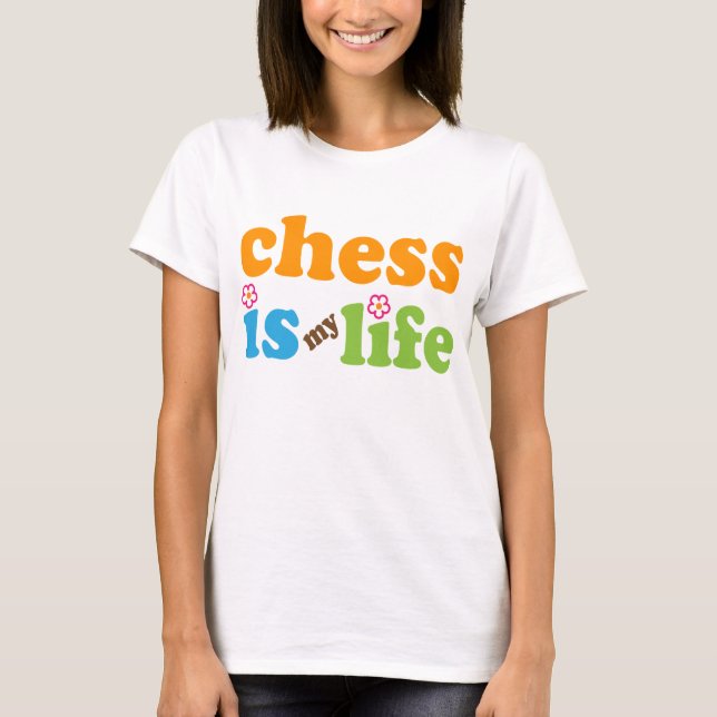 T-shirt Filles de cadeau de joueur d'échecs (Devant)