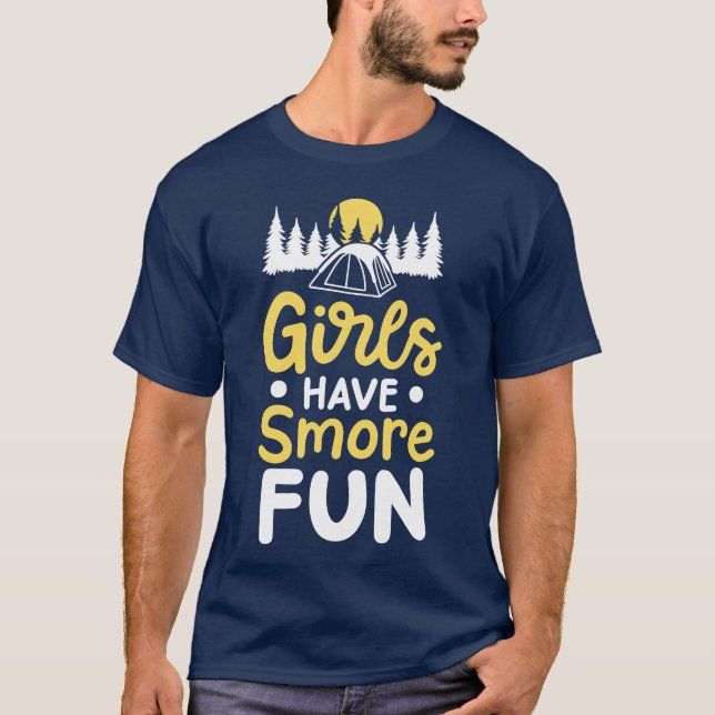 T-shirt Filles de camping Caravane vintage (Devant)