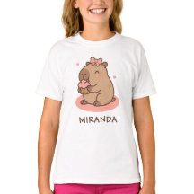 Filles de capybara Personnalisé Mignon Drôle