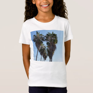 T-Shirt Filles de chemise de coeur de palmier d'amour de