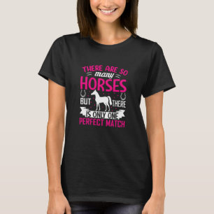 T-shirt Filles de cheval à cheval Équitation Femmes 1
