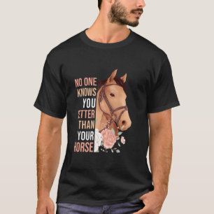 T-shirt Filles de cheval à cheval Femmes Équitation