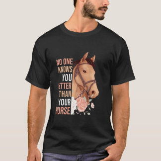 T-shirt Filles de cheval à cheval Femmes Équitation