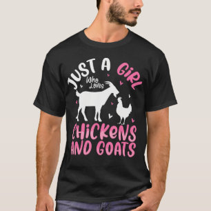 T-shirt Filles de chèvre de poulet cool Pygmée