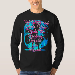 T-shirt Filles de fond grasses vous faites le monde des ro