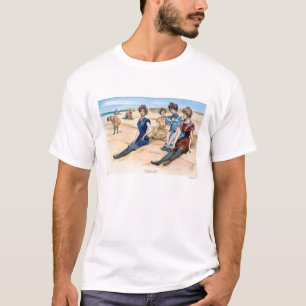 T-shirt Filles de Gibson sur la plage, 1900