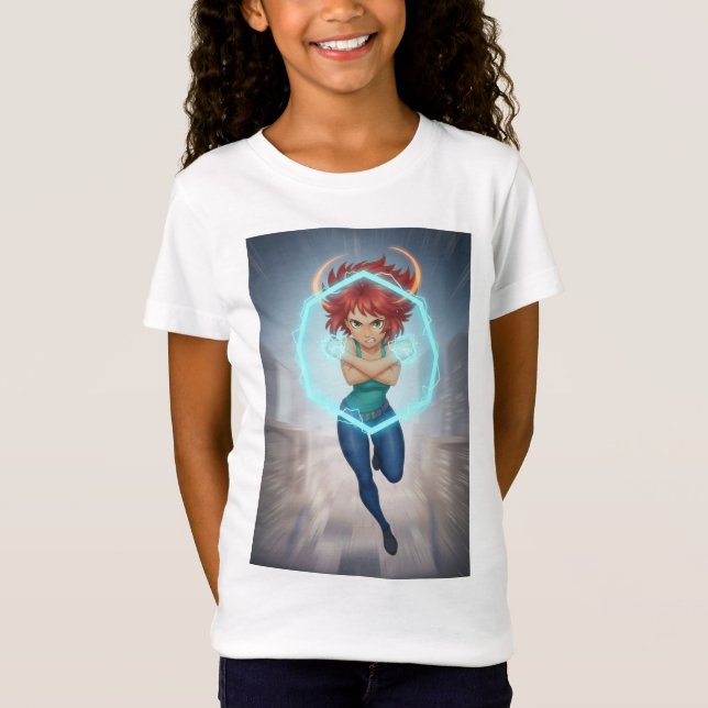 T-Shirt Filles de la Force de Combattantes Acharnées  (Devant)