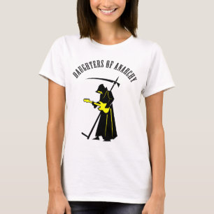 T-shirt Filles de l'Anarchy Biker Métal Mort Zombie