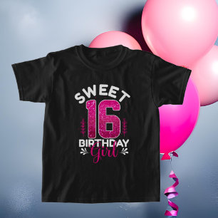 T-shirt filles de l'art sweet sixteen mignonne