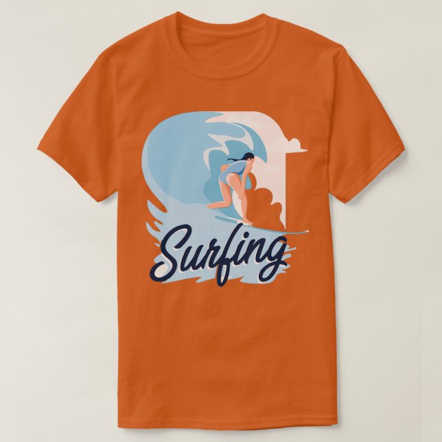 T-shirt Filles de surf (Design devant)