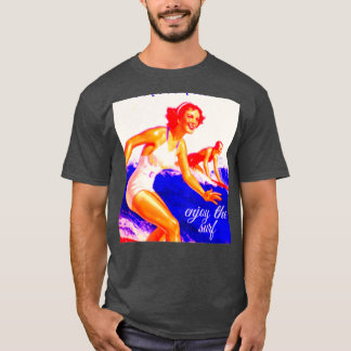 T-shirt Filles de surfeurs vintages