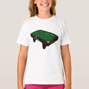 T-shirt filles de table de billard