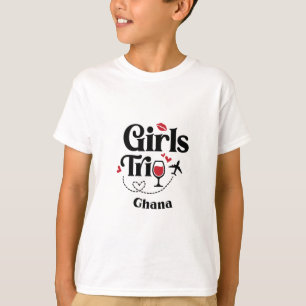 T-shirt Filles de vin mignonnes Voyage Ghana Vacances