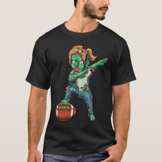 T-shirt Filles de zombie féminines Football Halloween Foot