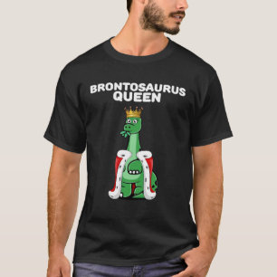 T-shirt Filles Diplodocus Queen Dinosaur femmes Diplodocus