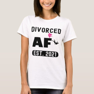 T-shirt Filles Divorcées AF 2021 Enfin Divorcées Amour 