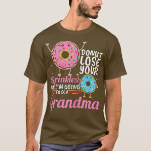 T-shirt Filles Donut arroser grand-mère bébé révélateur ge