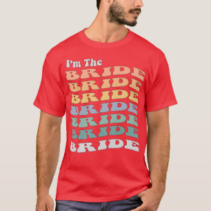 T-shirt Filles Drôle Je suis La Mariée Retro Matching Bach