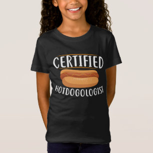 T-Shirt Filles drôles art de mot de hotdog