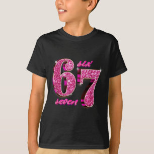 T-shirt Filles drôles Nk Coquette 67 Six Sept Mème Brainro