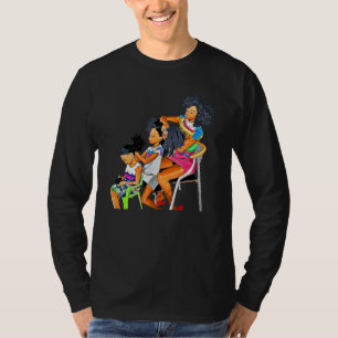T-shirt Filles Enfants Noirs Aimez Vos Cheveux Naturels Fe