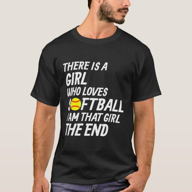T-shirt Filles Fastpitch Player Funny Softball (Devant)