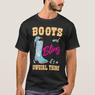 T-shirt Filles Femmes Bottes Et Lâcher Son Une Fille Enfan