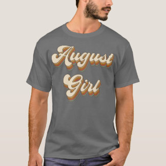 T-shirt Filles Filles Boho Vintage Août Fille mignonne Enf