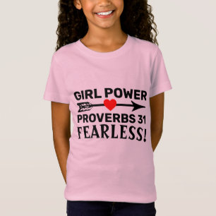 T-shirt FILLES FILLES CHRÉTIENNES POUVOIR